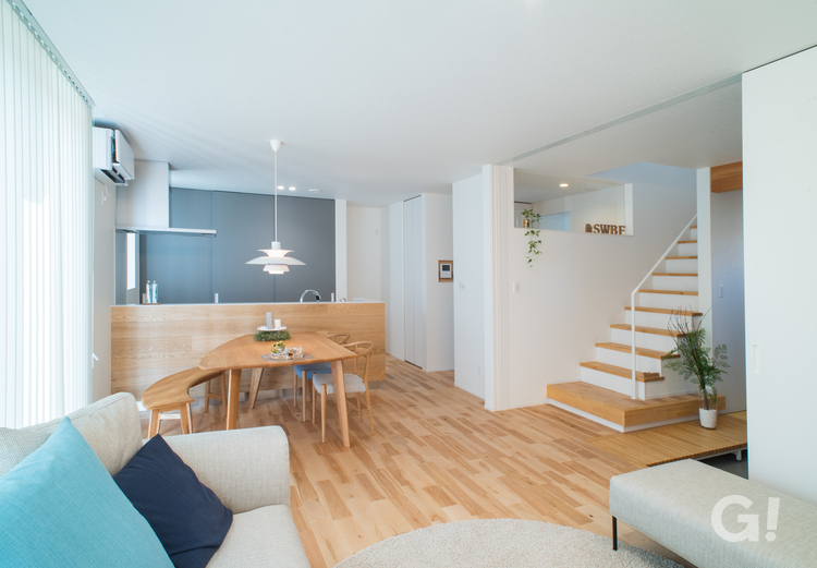 家族と空間をつなぐリビング内階段！北欧デザイン規格住宅TRETTIO GRAD(トレッティオ グラード)