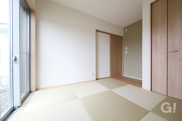 琉球畳の和室の写真