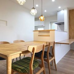 配膳が楽にできるダイニングルーム