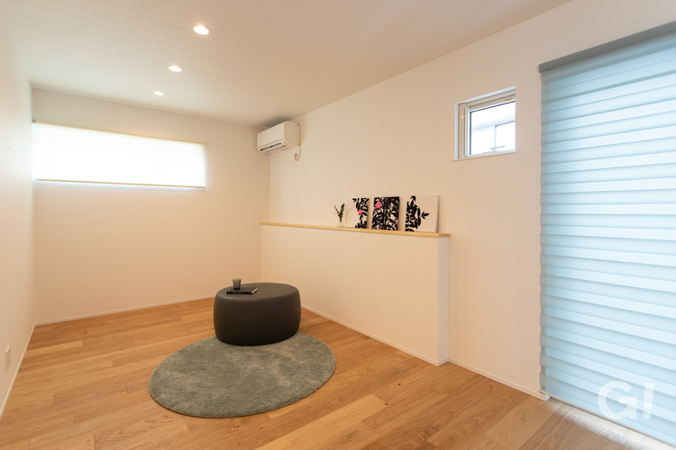 寝室の優しい光　穏やかに健康に暮らそう　ヘルシーライフハウスのサクライデザイン　株式会社櫻井建設