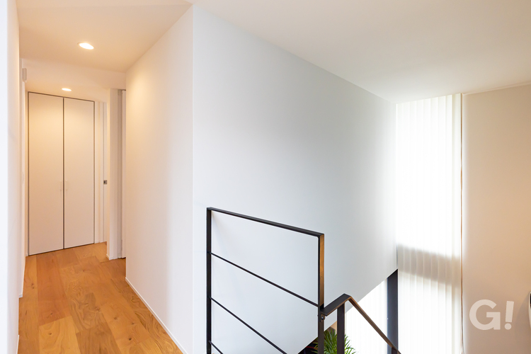2階まで優しい光が差し込みます　規格住宅トレッティオバロ　シンプルで洗練されたデザイン　（株）櫻井建設