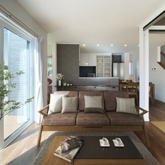 落ち着きのあるナチュラルモダンなLDK