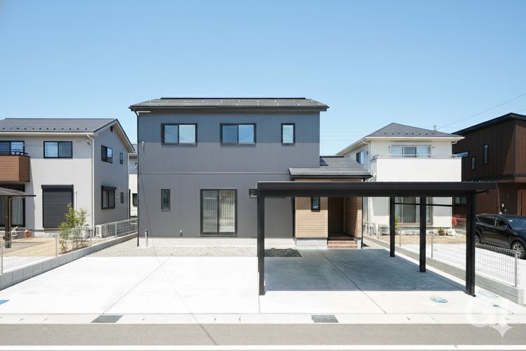 雨の日のお出かけも快適な重厚感のある外観