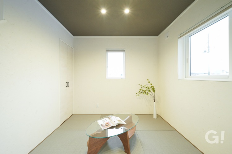 シンプルで落ち着きのある畳コーナー