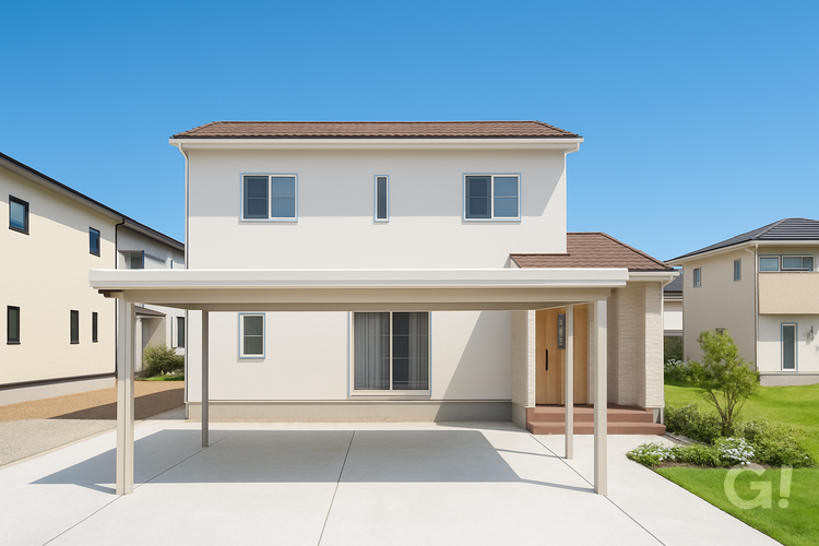 優しい色合いの上品なお家