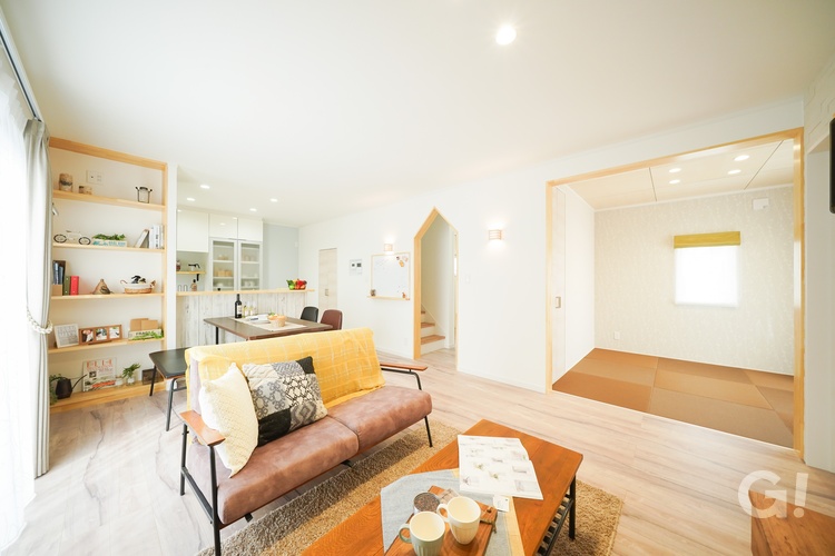 温もりのある明るいLDK