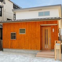 山際建設より木のファサードが印象的な平屋住宅・川口市