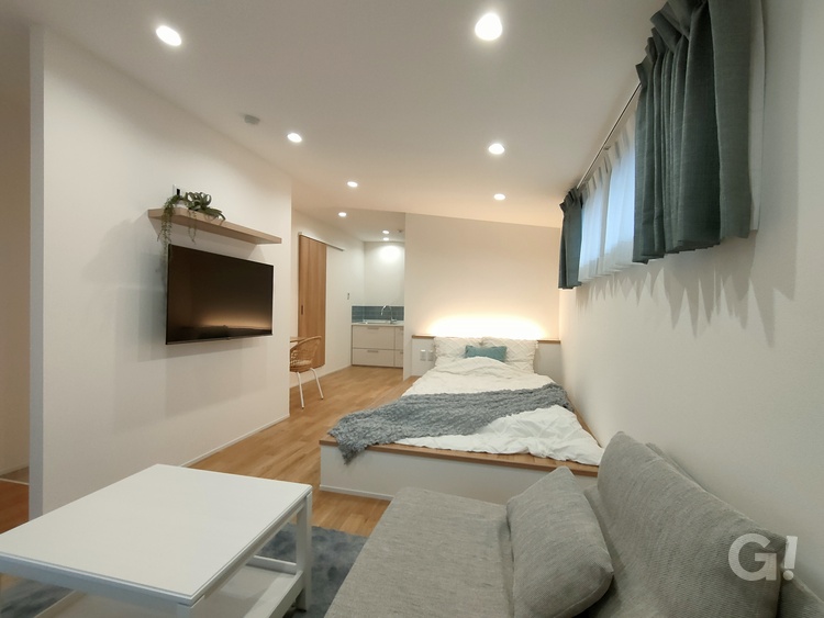 『寝室にもなる空間が嬉しい◎暮らしやすさを追求したシンプルモダンなLDK』の写真
