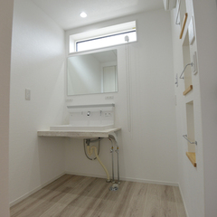 シンプルな洗面所は群馬県伊勢崎市のリッケンハウジング(RIKKEN HOUSING)まで！