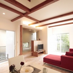 優しい色合いでコーディネートした住まい