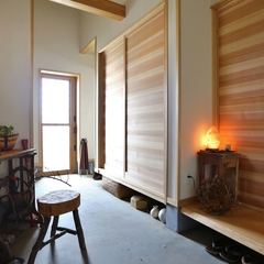 使い勝手の良い土間空間。