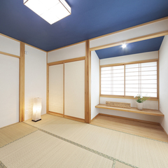 自然素材にタップリ包み込まれた和室
