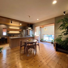 木の優しさあふれるLDK