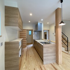 対面式でコミュニケーション抜群のキッチン