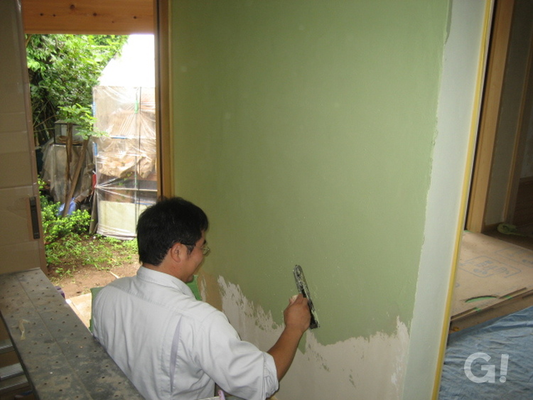 自然素材の塗り壁は、千葉県我孫子市の青山都市建設まで！56