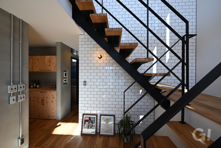 Newyork Style『ニューヨークスタイル』なアイアン階段は栃木県宇都宮市の川堀工務店（K-LIVING）まで！