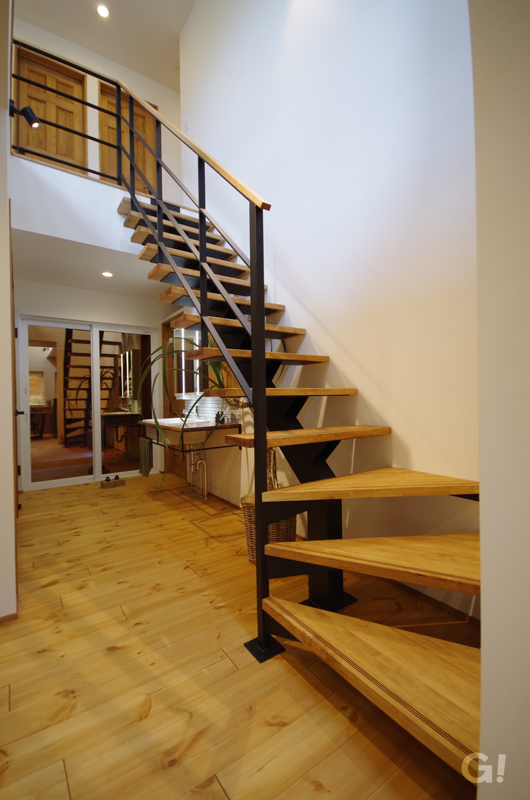 Stylish Modern Style　『スタイリッシュモダン』な階段は栃木県宇都宮市の川堀工務店（K-LIVING）まで！