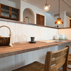 Natural Style 『ナチュラルースタイル』なキッチンカウンターは栃木県宇都宮市の川堀工務店（K-LIVING）まで！