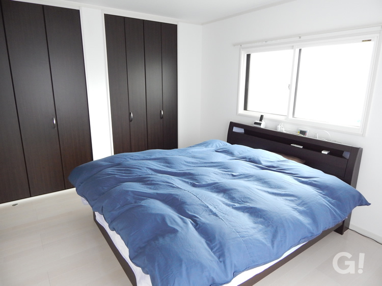 シンプルな寝室は神奈川県横浜市の横浜建物まで！