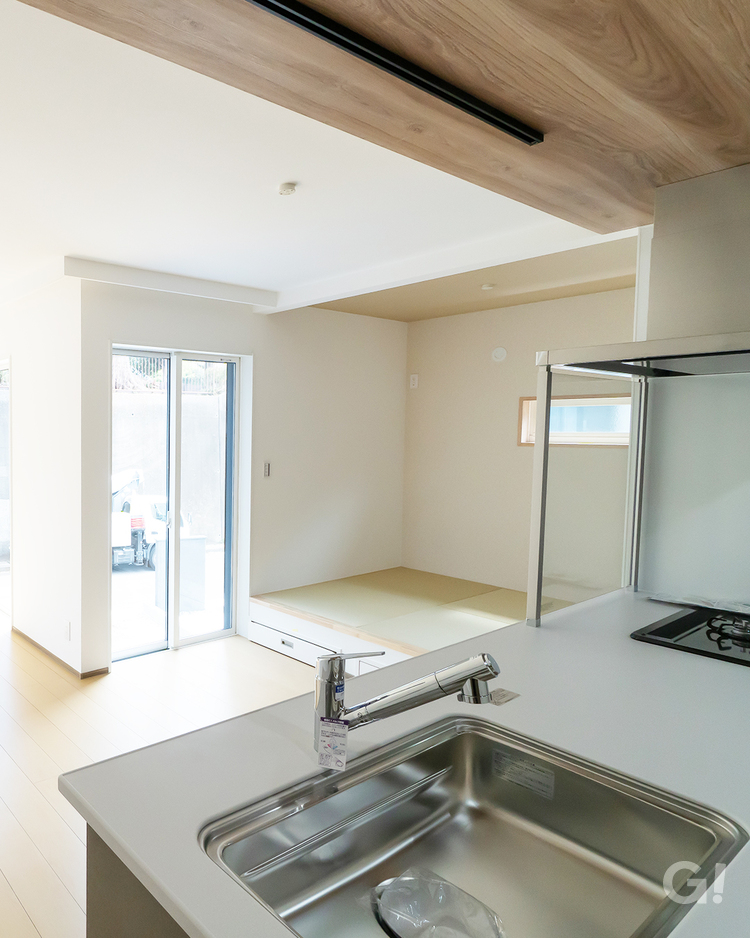 会話が生まれるキッチン空間