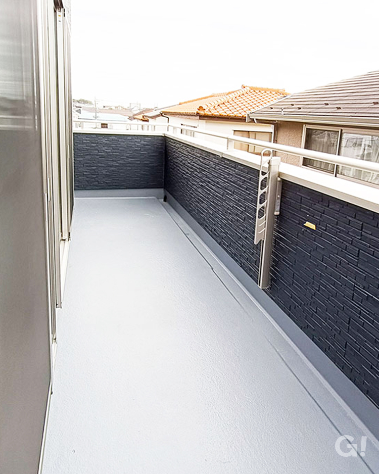 洗濯も外時間も、快適に過ごせるバルコニー