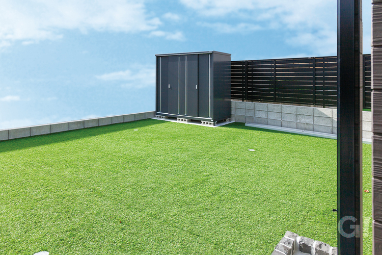 ゆっくり遊べるお庭