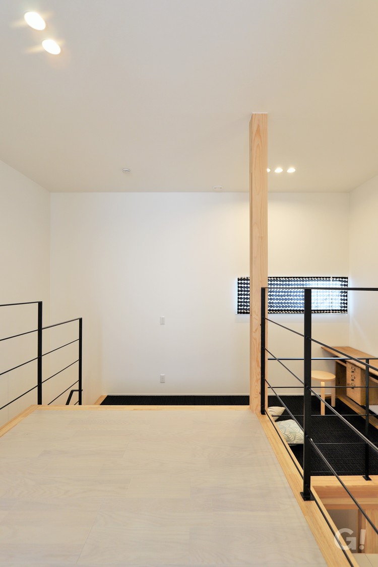 縦の空間を有効活用し自分時間を満喫できるシンプルモダンなスキップフロア