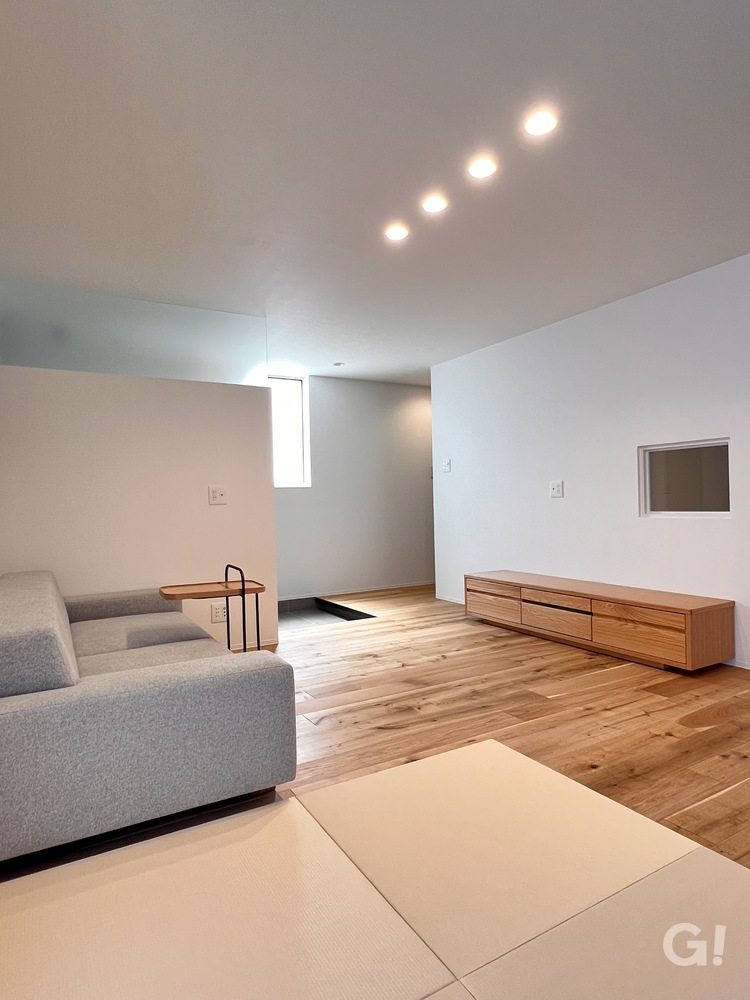 ちょうどいい距離感が好き！自然素材を贅沢に取り入れたシンプルモダンなLDK