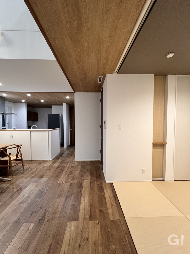 自然素材に包まれ深呼吸したくなるシンプルモダンなLDK