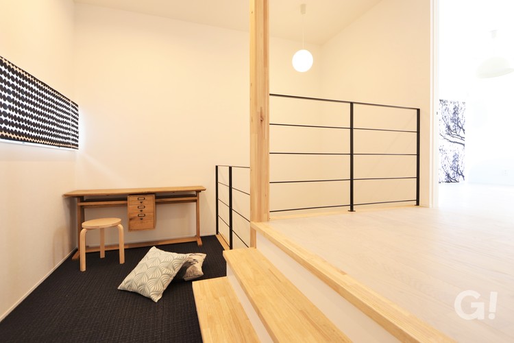 『ココで過ごす時間が好き！多目的に活躍してくれる北欧モダンなスキップフロア』の写真