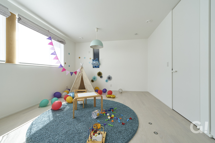 注文住宅のライフステージを考慮した可愛らしい子供部屋