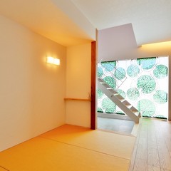 何かと大活躍◎注文住宅の畳スペースがあるおしゃれなリビング
