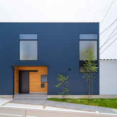 キューブ型住宅のすっきりシンプルな外観