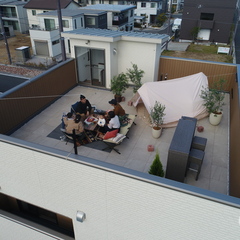 家族で過ごす最高の屋上時間