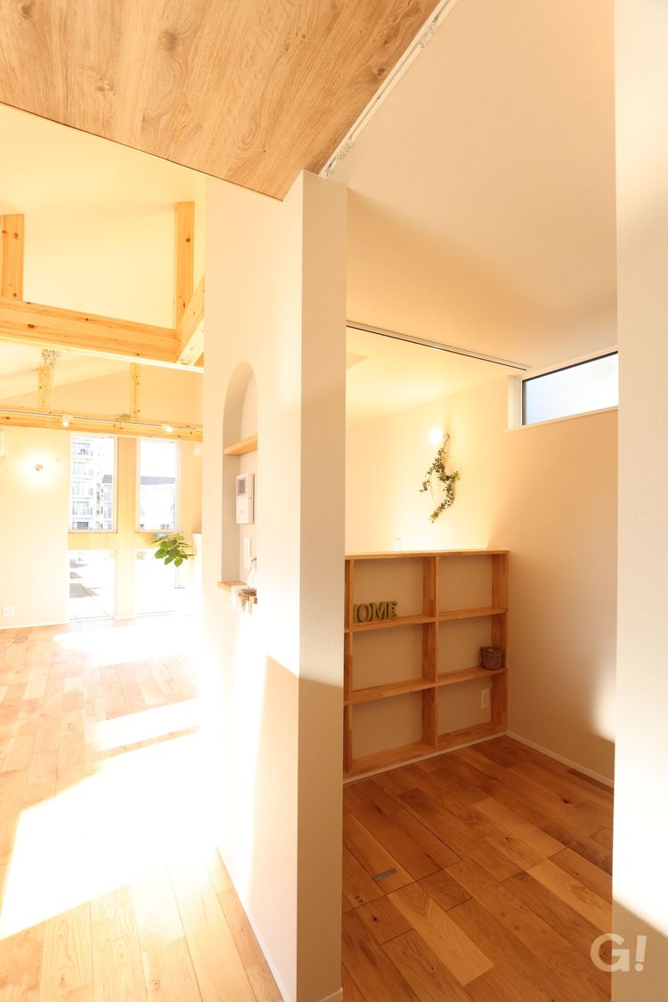 勾配天井のあるナチュラルテイストな住まい　フリースペース