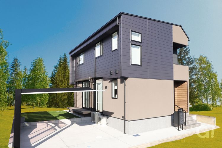 お庭とつながる家　外観