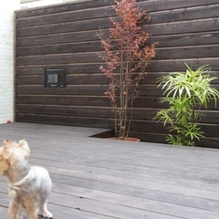ワンコと陽だまりな暮らし　ペット共生で心地よいウッドデッキ