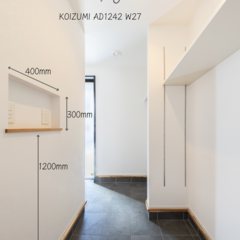 安心して遊ばせ見守る、キッチンからの家　土間
