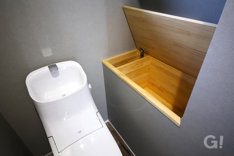 空間を有効活用したトイレ収納