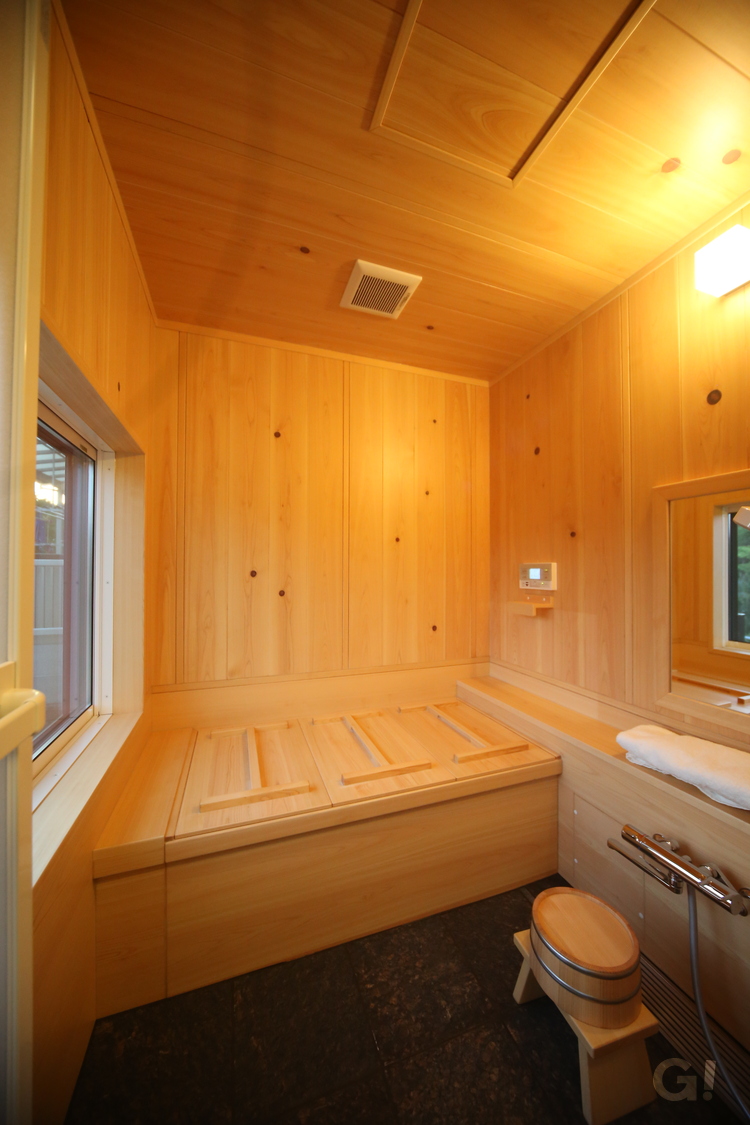 檜風呂のある家の写真