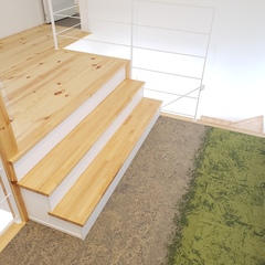 タイルカーペットで床をデザインする。北欧デザイン規格住宅TRETTIO GRAD(トレッティオグラード)