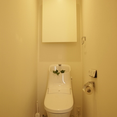 美しい規格住宅の家事楽でホテルライクなレストルーム