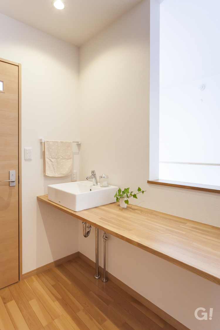 使用するたびホッと優しい気持ちに浸れる注文住宅の洗面所