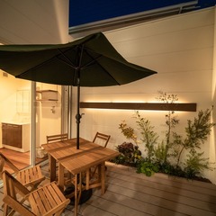 デザイン住宅♪オシャレムードなシンプル中庭