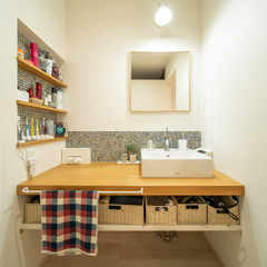 ニッチで収納OK！使うたび優しい気持ちになれる注文住宅の洗面所
