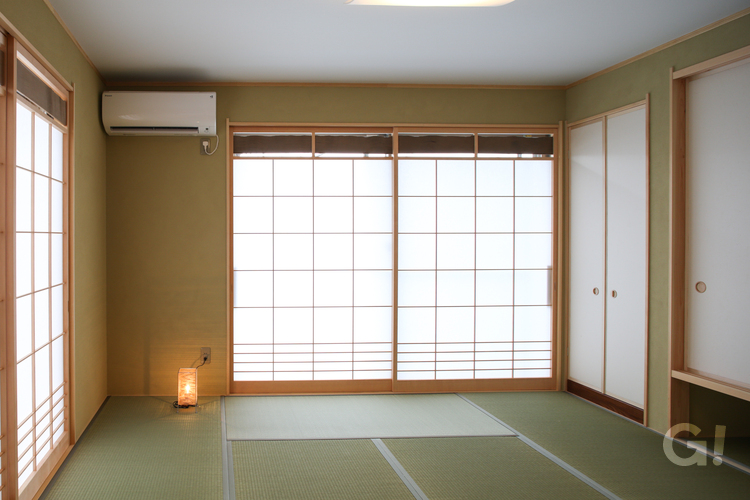 『奥深さのある行灯が和の空間に良く似合う！加茂郡の和モダンな和室』の写真
