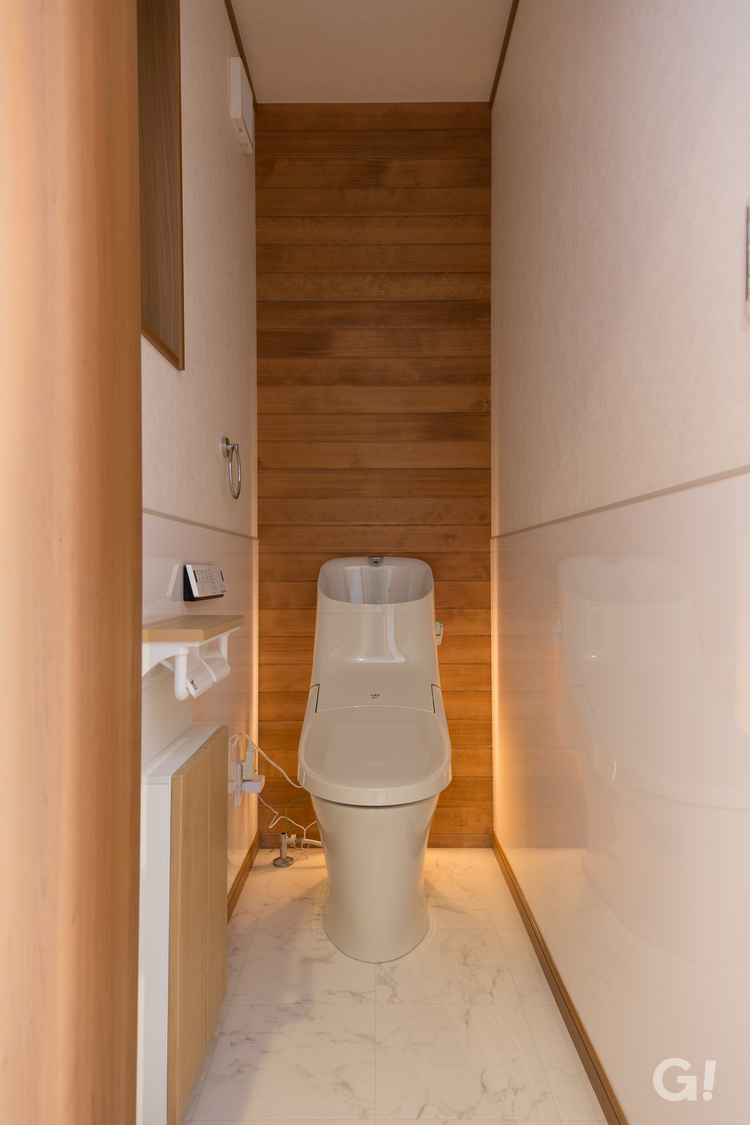 シンプルで上質和モダンなトイレ空間の写真