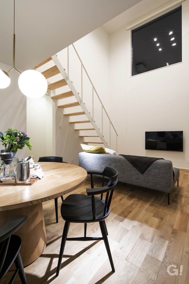 心地いい時間がゆっくり&穏やかに流れるデザイナーズ住宅のリビング&ダイニング