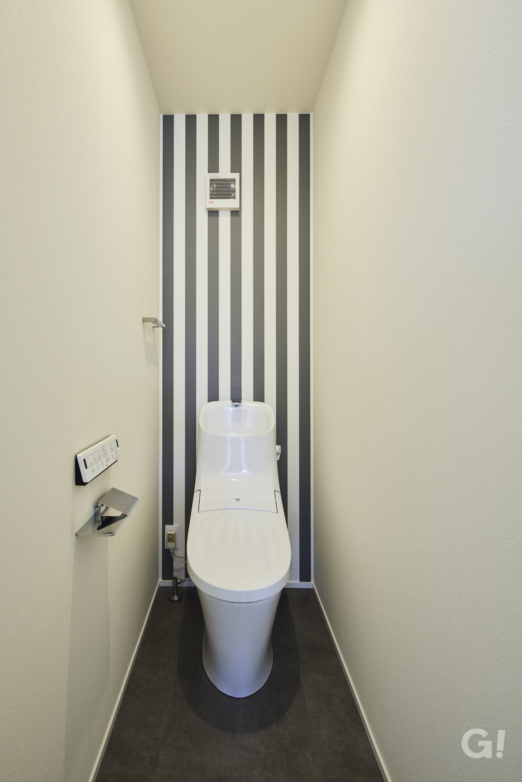 爽やかな雰囲気で快適空間がいいデザイナーズ住宅のトイレ