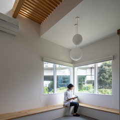 デザイナーズ住宅の籠り感が落ち着く自慢のリビング